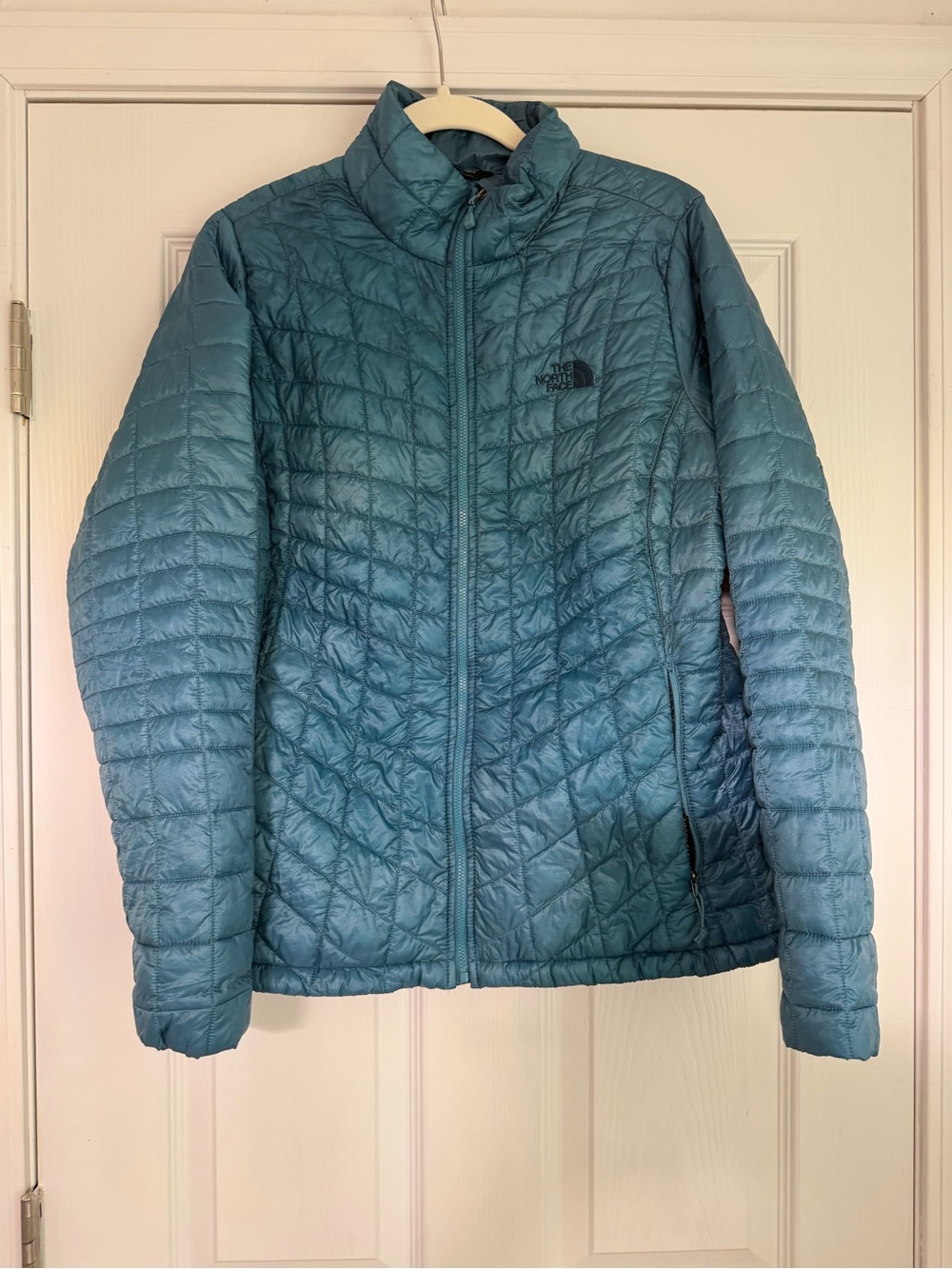 The North Face Thermoball Women's Quilted Puffer Jacket - Teal Sz Large